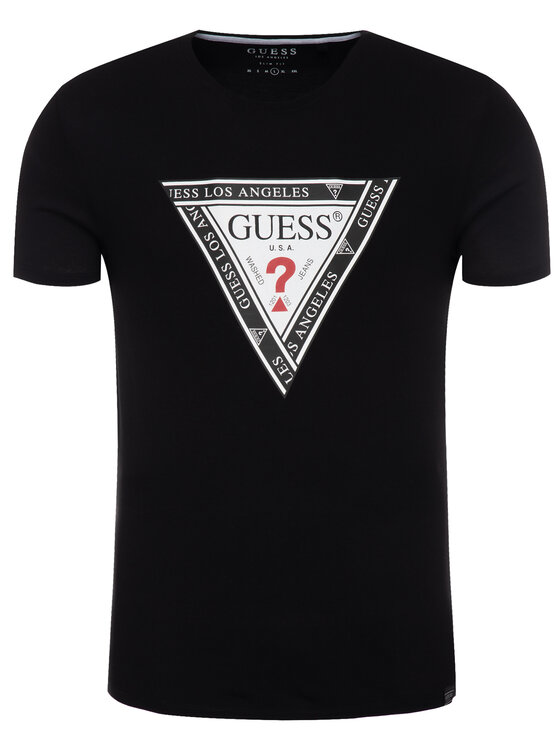 Guess Guess T-shirt M93I45 R5JK0 Noir Slim Fit