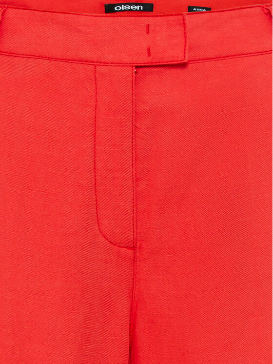 Olsen Olsen Stoffhose 14002165 Rot Straight Fit