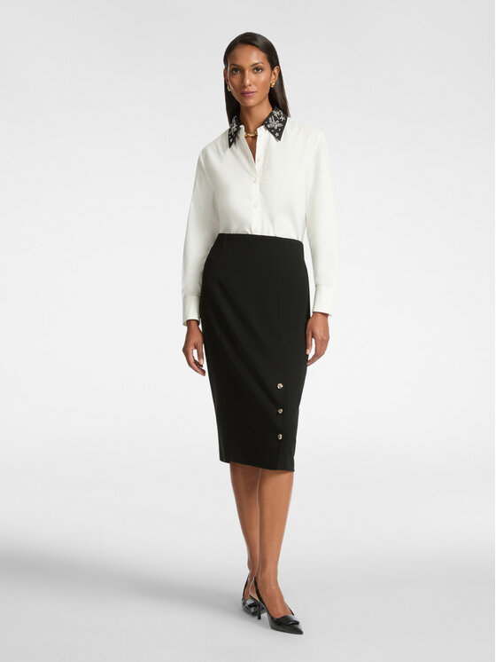 Elena Mirò Elena Mirò Camicia 5149P000207N011 Bianco Slim Fit