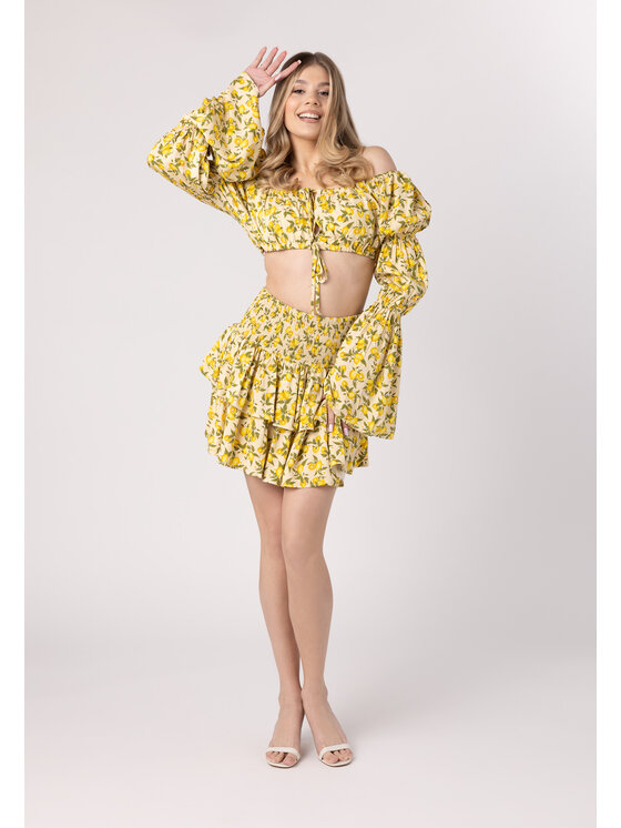 LAURELLA LAURELLA Blúzka Laurella 2UL021152 Žltá Regular Fit