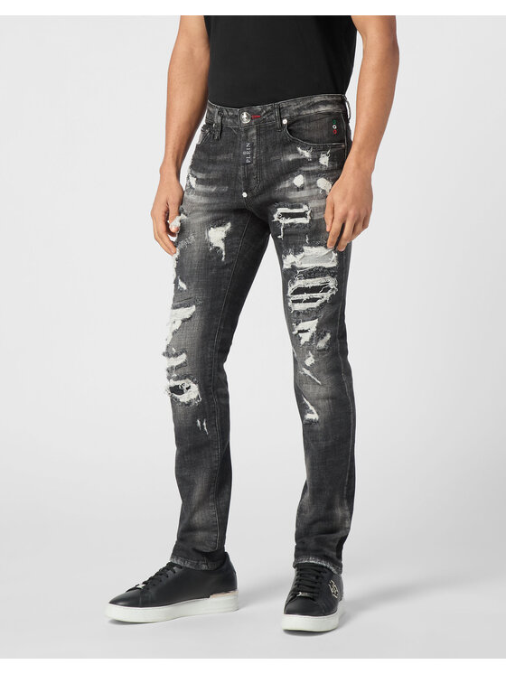 PHILIPP PLEIN PHILIPP PLEIN Jeans 22161 Grigio Straight Leg