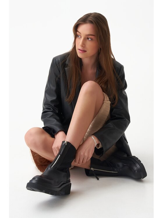 Estro Estro Μποτάκια ER00112121 Μαύρο