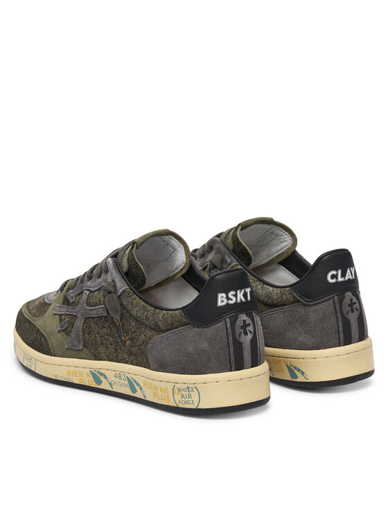 Premiata Premiata Sneakersy Bsktclay Bskt Clay Var 8442 Zielony ciemny