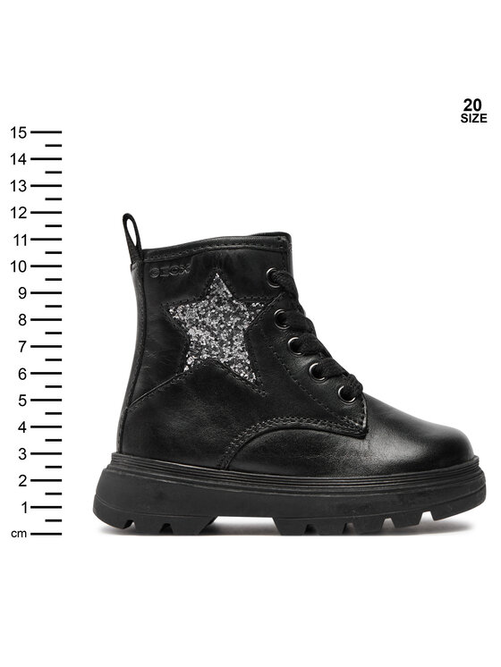 Geox Geox Ботуши B Kiddartah Girl B465YA 085EW C9999 M Черен