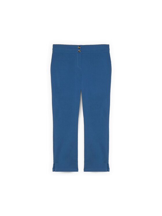 Fiorella Rubino Fiorella Rubino Spodnie materiałowe P030L002378N024 Turkusowy Skin Fit