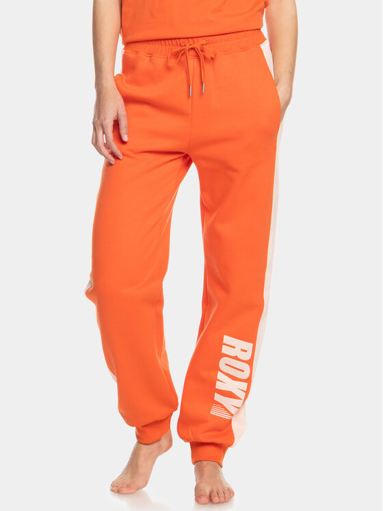 Roxy Roxy Teplákové kalhoty Ess Nrj Cbk Jog Otlr ERJFB03366 Oranžová Regular Fit