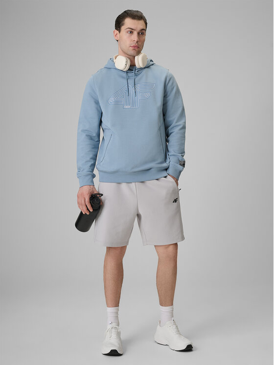 4F 4F Bluza COMMERCIAL 3 Niebieski jasny Regular Fit