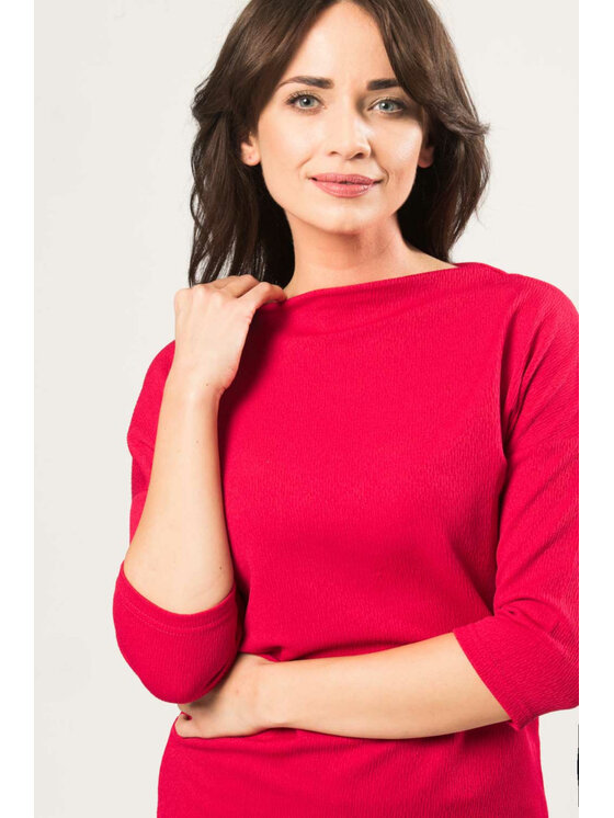 QUIOSQUE QUIOSQUE Blúzka QUIOSQUE 1KN002504 Bordová Regular Fit