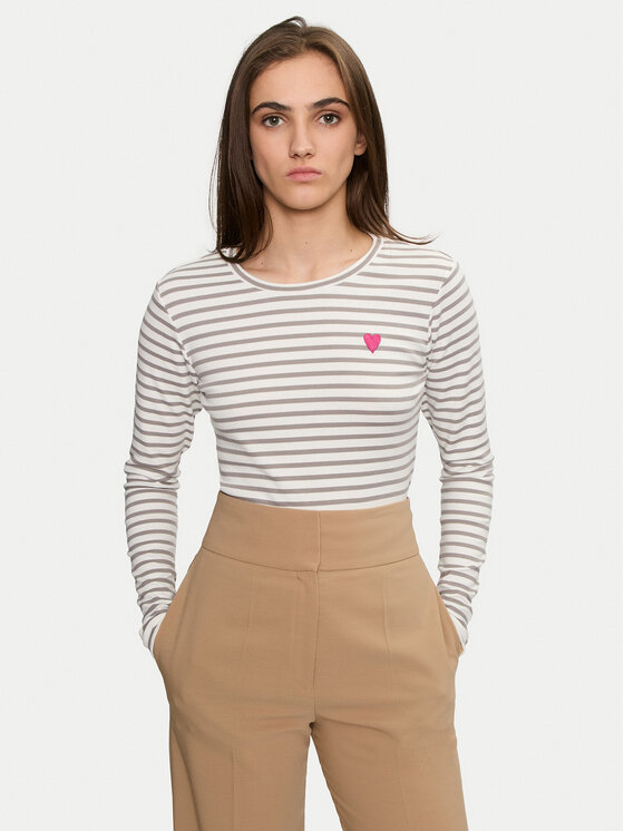 Kaffe Blusa Liddy 10502821 Grigio Regular Fit, taglia : M