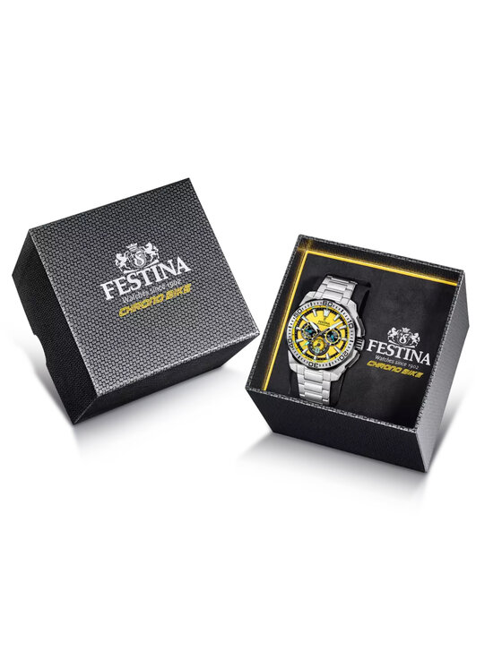 Festina Festina Zegarek F20724-4 Srebrny