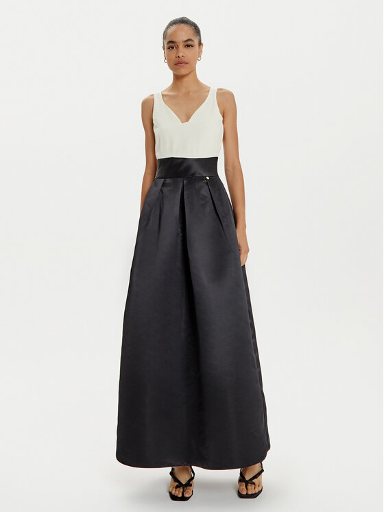 Rinascimento Rinascimento Vakarinė suknelė CFC0121816003 Juoda Regular Fit