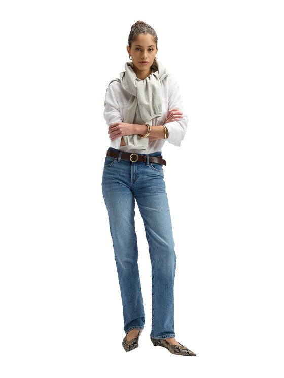 Lee Lee Jeansy 112378907 Niebieski Regular Fit