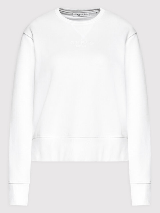 Guess Guess Džemperis ar kapuci W2GQ30 KB4N1 Balts Relaxed Fit