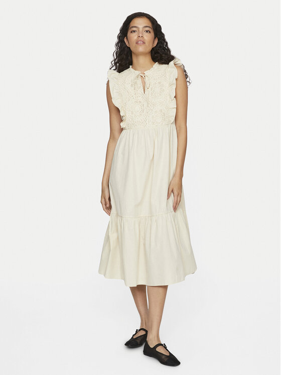 Vila Vestito estivo Krista 14106337 Beige Regular Fit, taglia : 44