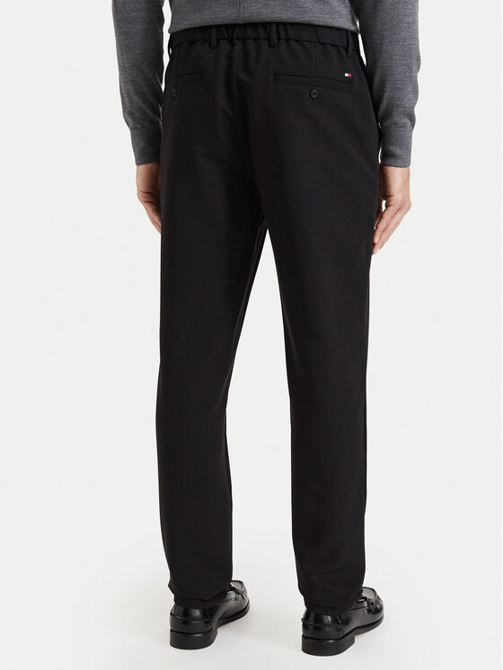 Tommy Hilfiger Tommy Hilfiger Riidest püksid Harlem MW0MW44675 Must Slim Fit