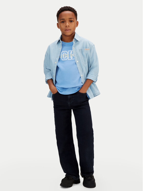 Calvin Klein Jeans Calvin Klein Jeans Тишърт LVCKSJA11B Светлосиньо Regular Fit