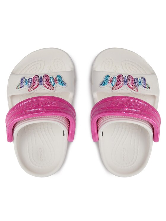 Crocs Crocs Klapki Classic Embellished Sandal T 207803 Biały