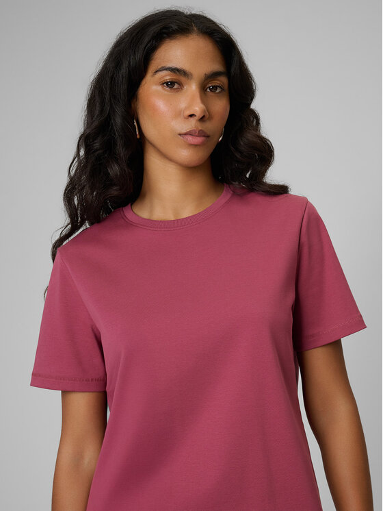 4F 4F T-Shirt BASIC+ Bordowy Regular Fit