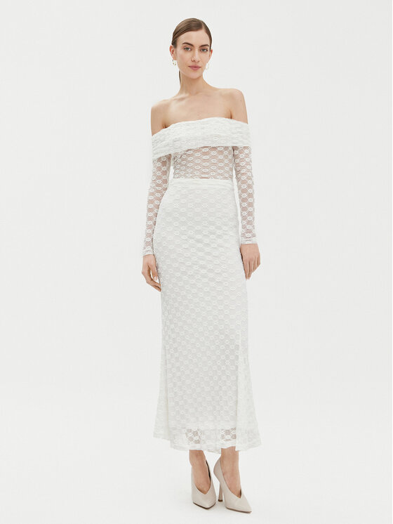 BARDOT BARDOT Maxi szoknya 59740SB Fehér Regular Fit