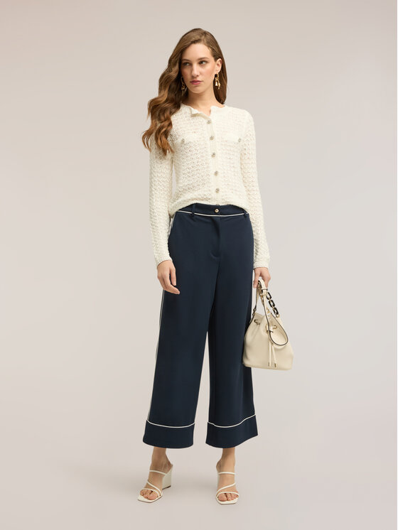 Motivi Motivi Sweter M121W003811N0S1 Biały Regular Fit