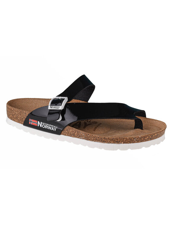 Japonki, rozmiar 36, Czarne, Geographical Norway Sandalias Infradito Donna