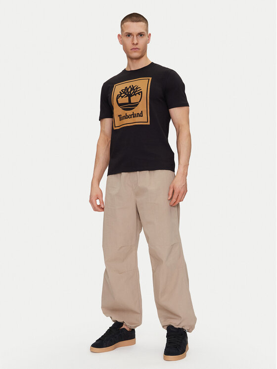 Timberland Timberland Póló TB0A5WQQ Fekete Regular Fit