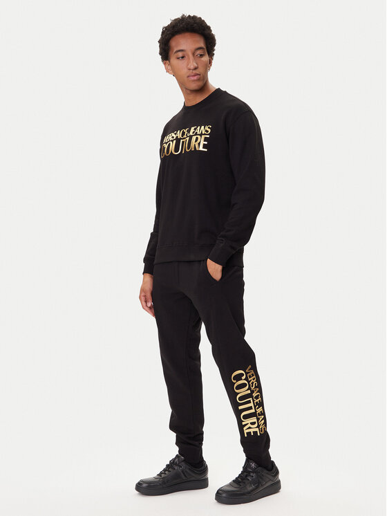 Versace Jeans Couture Versace Jeans Couture Donji dio trenerke 79GAAT05 Crna Regular Fit