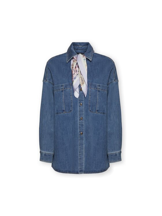 Elena Mirò Elena Mirò Camicia 5407E000104N024 Blu Over Fit