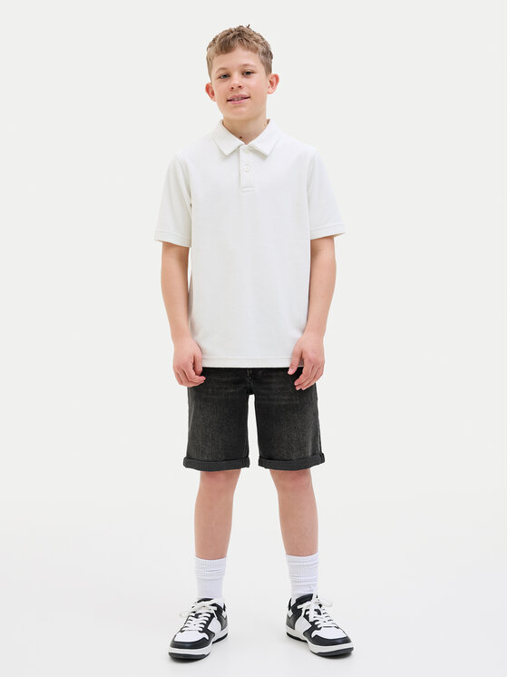 Jack & Jones Junior Jack & Jones Junior Džínsové šortky Rick 12269799 Čierna Regular Fit