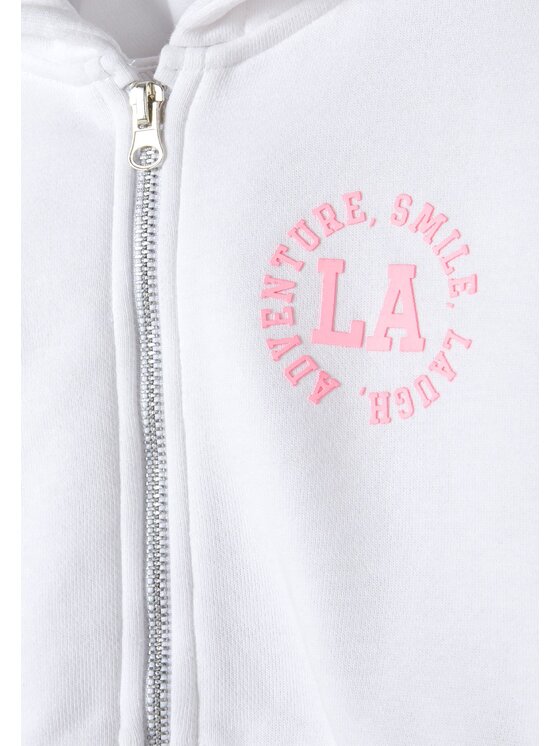 MINOTI MINOTI Bluza 22fleece68 Biały Regular Fit