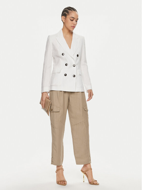 Marella Marella Stoffhose Giada 2413131045 Beige Relaxed Fit