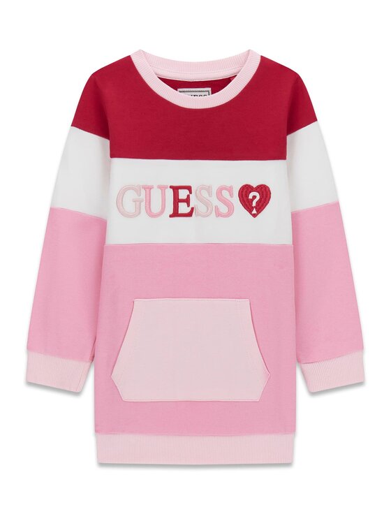 Guess Kids Guess Kids Sukienka codzienna 183733 Różowy Classic Fit