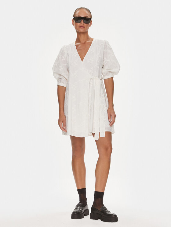 Selected Femme Selected Femme Sukienka codzienna 16089220 Biały Regular Fit