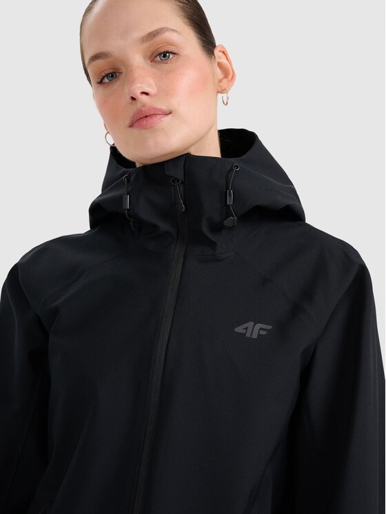 4F 4F Giacca di transizione 4FRAW25TTJAF0965-20S Nero Regular Fit