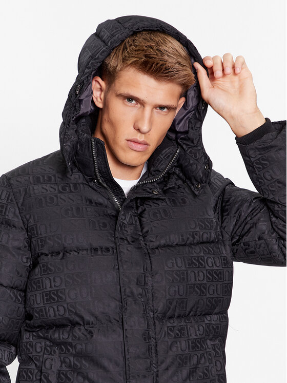 Guess Guess Žieminė striukė M3BL13 WFOP2 Juoda Regular Fit