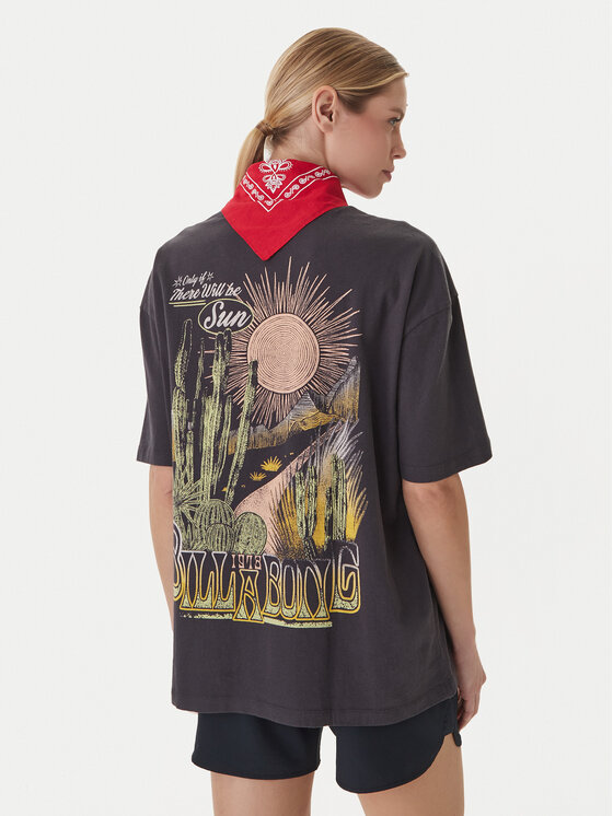 Roxy Roxy Marškinėliai Hangloose Poster ERJZT06090 Balta Loose Fit