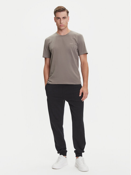 BOSS BOSS Tričko Mix&Match 50515312 Hnedá Regular Fit