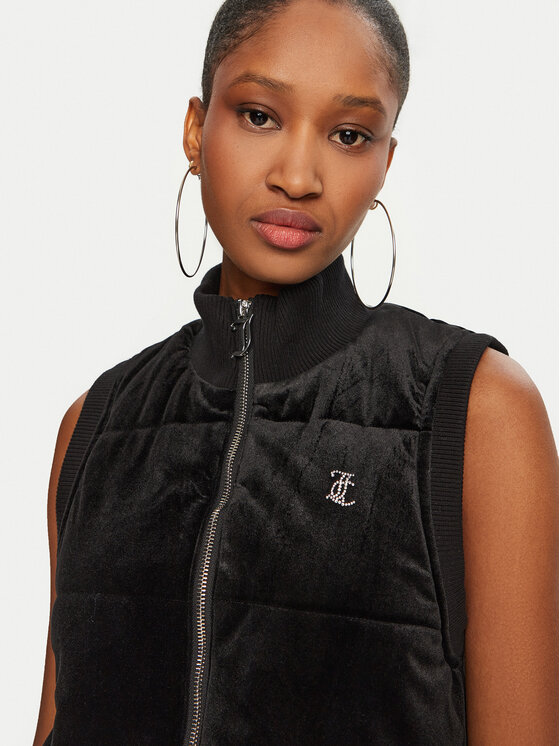 Juicy Couture Juicy Couture Bezrękawnik Thunder JCOGL224555 Czarny Slim Fit