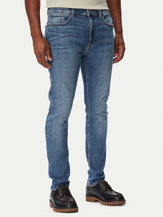 HUGO Blugi Zane 50563481 Albastru Extra Slim Fit