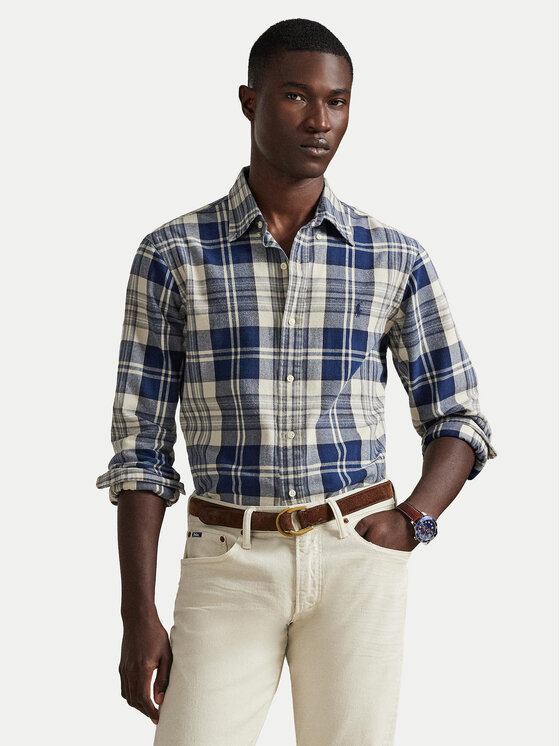 Polo Ralph Lauren Polo Ralph Lauren Cămașă 710953707004 Bleumarin Custom Fit