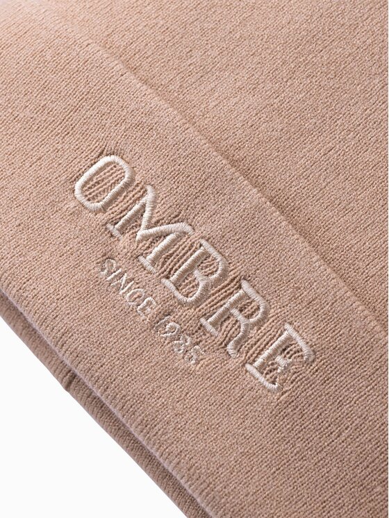 Ombre Ombre Czapka OM-ACWH-0120 Beżowy