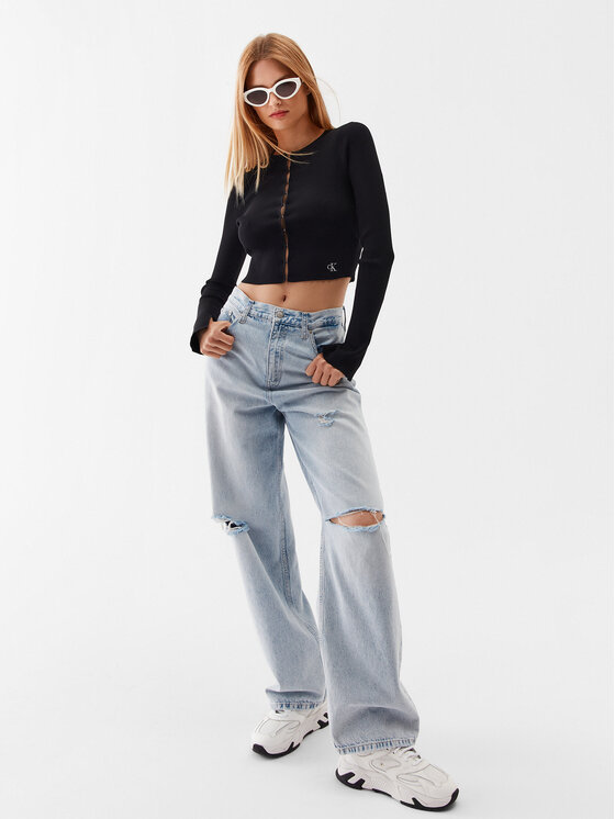 Calvin Klein Jeans Calvin Klein Jeans Ζακέτα J20J221349 Μαύρο Slim Fit