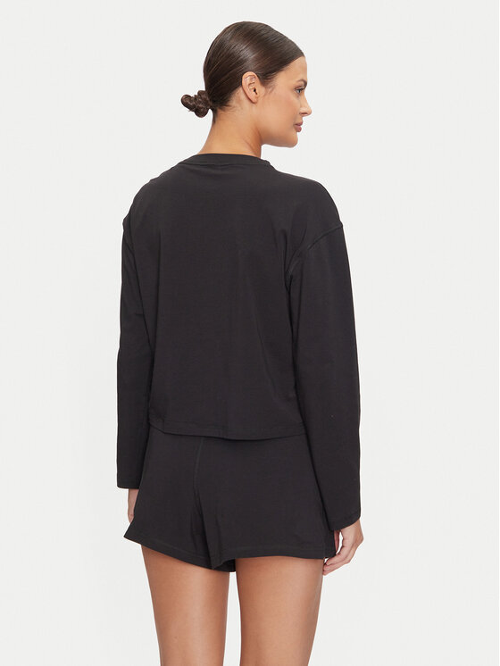 Tommy Hilfiger Tommy Hilfiger Pidžama UW0UW05630 Crna Regular Fit