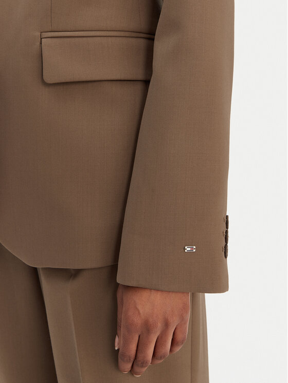 Tommy Hilfiger Tommy Hilfiger Švarkas Timeless WW0WW46662 Smėlio Regular Fit