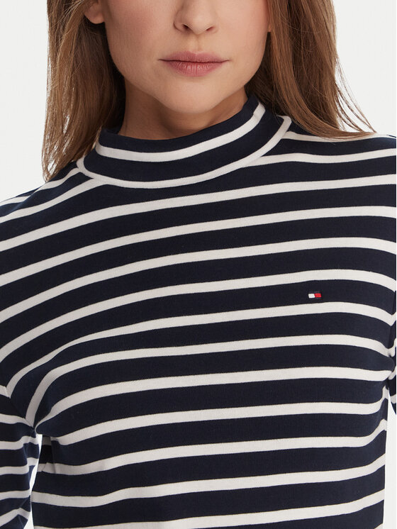 Tommy Hilfiger Tommy Hilfiger Блузка WW0WW47307 Cиній Slim Fit