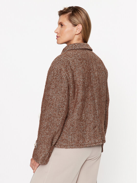 Custommade Custommade Vuneni kaput Herta 999511880 Smeđa Regular Fit