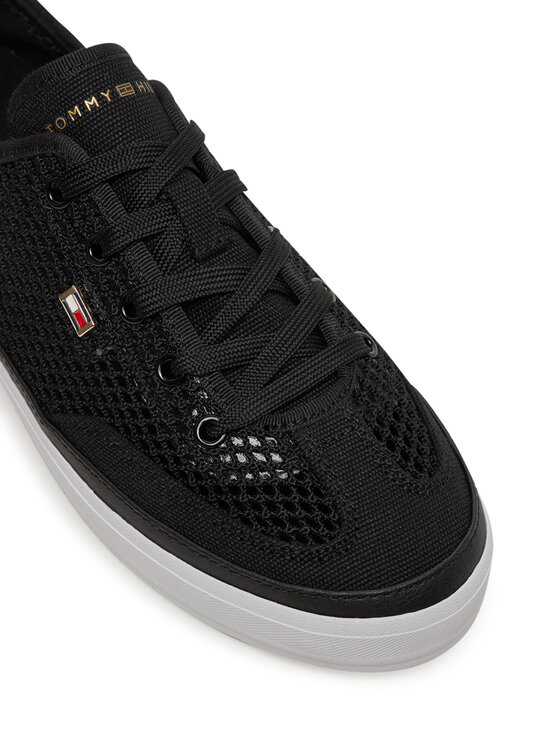 Tommy Hilfiger Tommy Hilfiger Снікерcи Th Open Mesh Vulc Sneaker FW0FW08684 Чорний