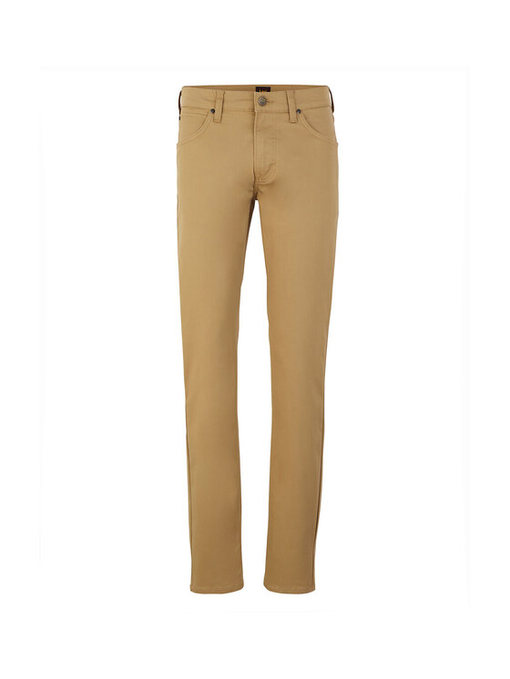 Lee Lee Chinosy DAREN ZIP FLY Beżowy Regular Fit