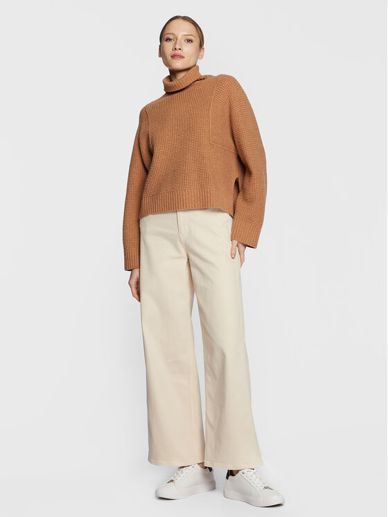 Calvin Klein Calvin Klein Jeans K20K205058 Écru Wide Leg