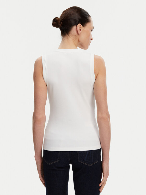 Fracomina Fracomina Top FP25ST2001J40101 Bianco Slim Fit
